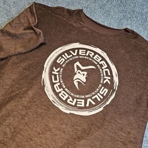 SILVERBACK Gym Wear Pump Cover Graphic T-Shirt Size 2XL Walk with the Strong